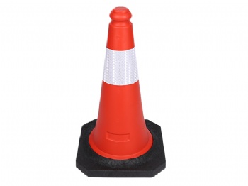  PE traffic cone with reflective striping	