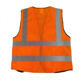  Hi-Viz 5 Pockets Lime Green and Orange Mesh Safety Vests	